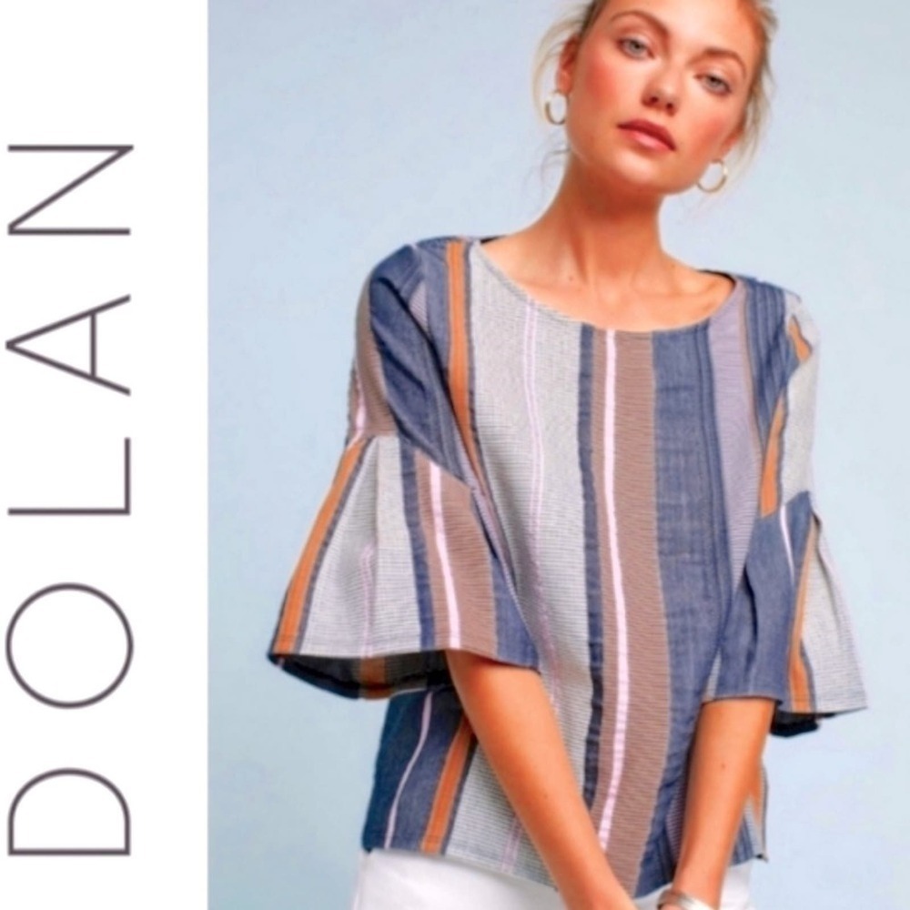 Anthropologie Dolan Left‎ Coast Stripe Jacquard Top Size XS